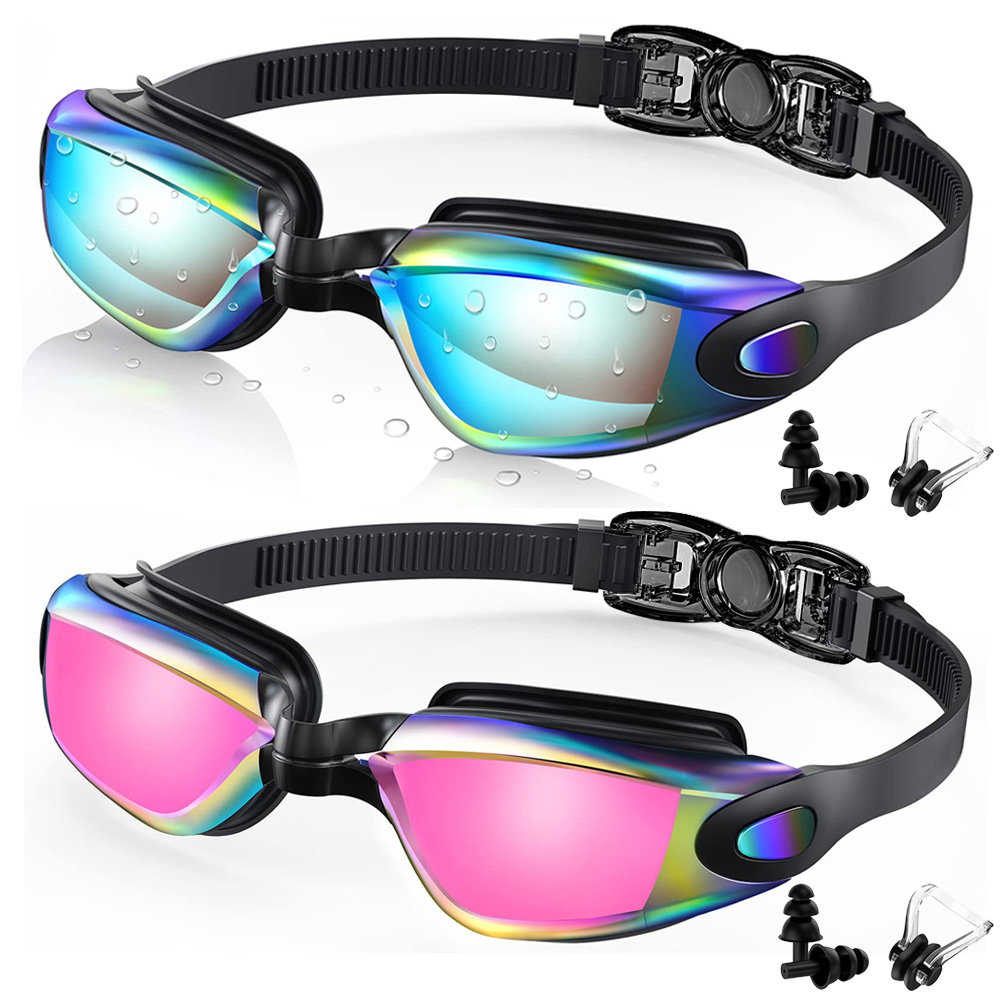 Swim Goggles Anti Fog Uv - Lunettes de natation anti-buée et anti-UV,