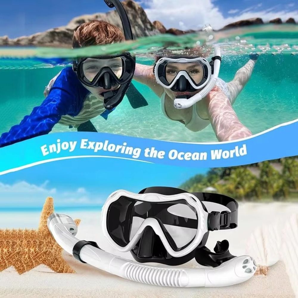 Snorkel Mask Full Face - Masque de plongée anti-buée, masque de