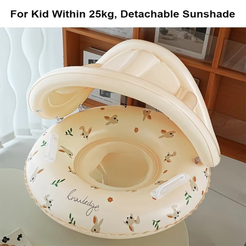 Pool Float Ring Inflatable - Siège flottant gonflable sécurisé en forme