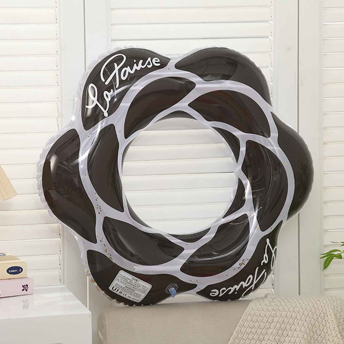 1PC Bouée gonflable rose et no - Pool Float Ring Inflatable avis et prix