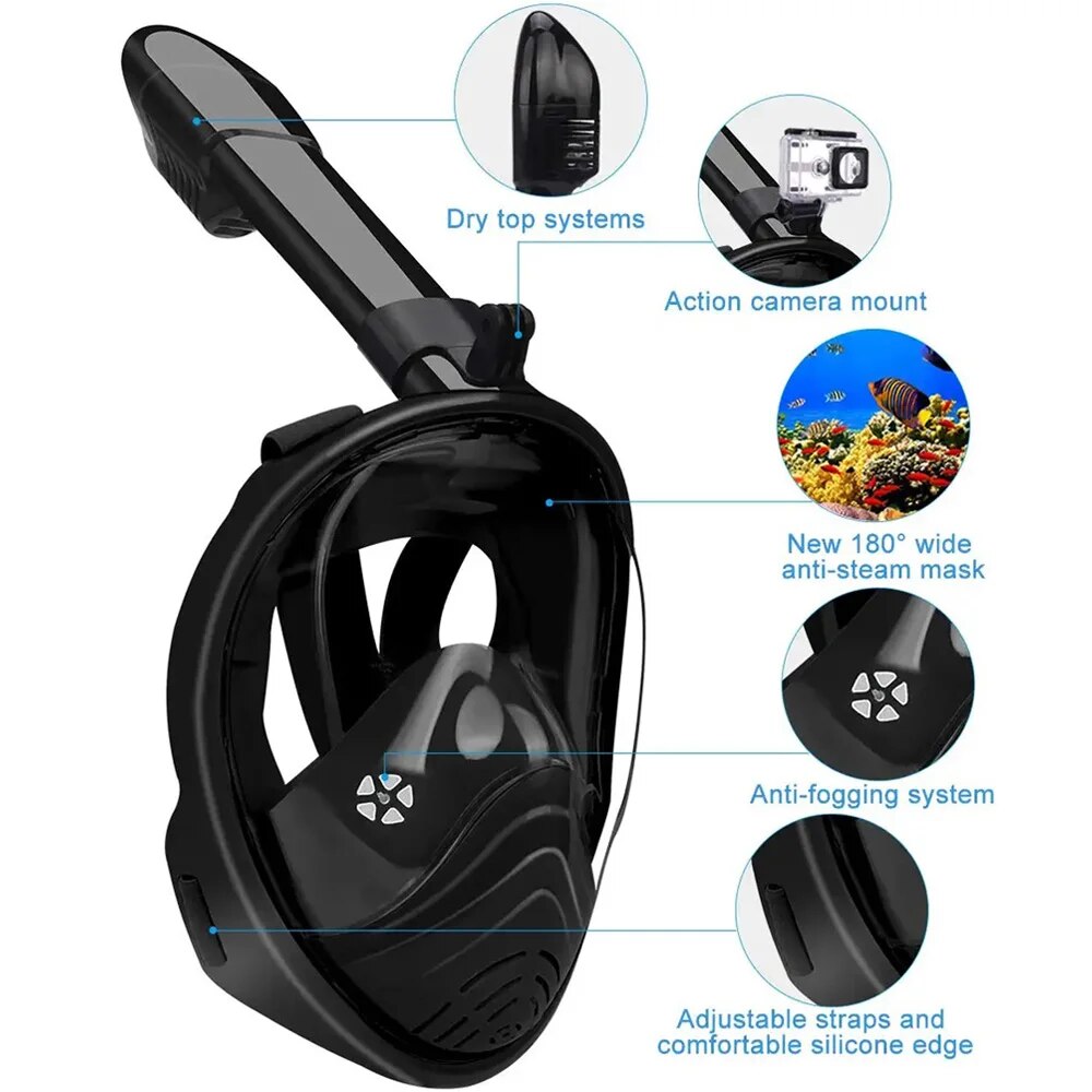 Masque intégral de plongée sou - Snorkel Mask Full Face avis et prix