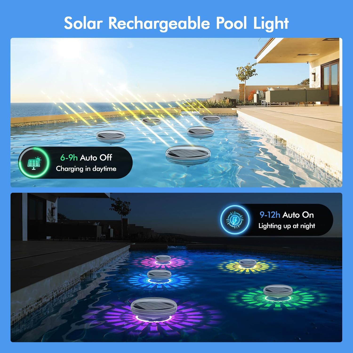 Lumière solaire flottante pour - Pool Light Solar Rechargeable avis et prix