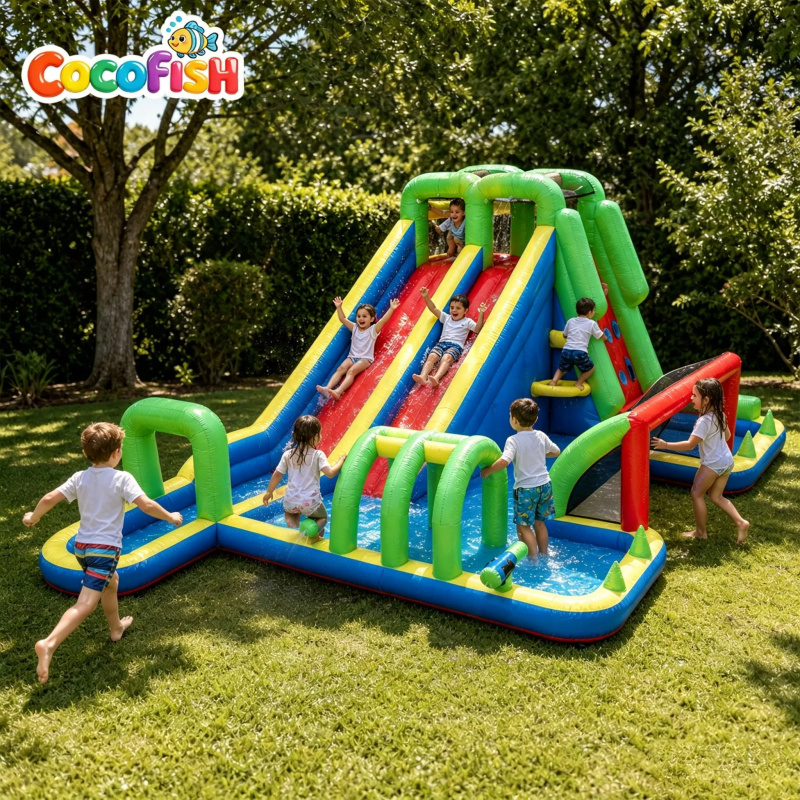 Parc aquatique gonflable géant - Water Slide Inflatable avis et prix