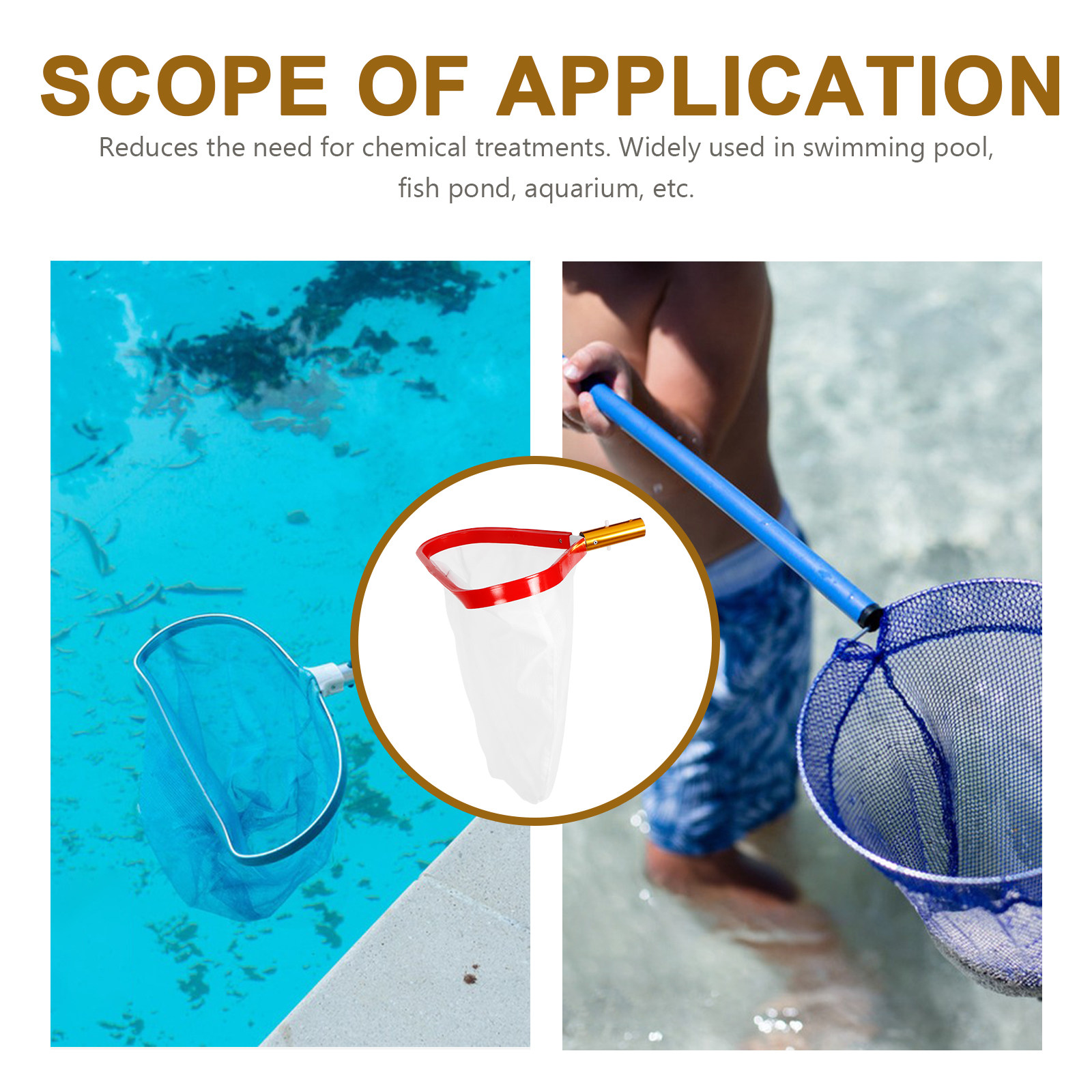 Épuisette à feuilles pour pisc - Pool Skimmer Net avis et prix