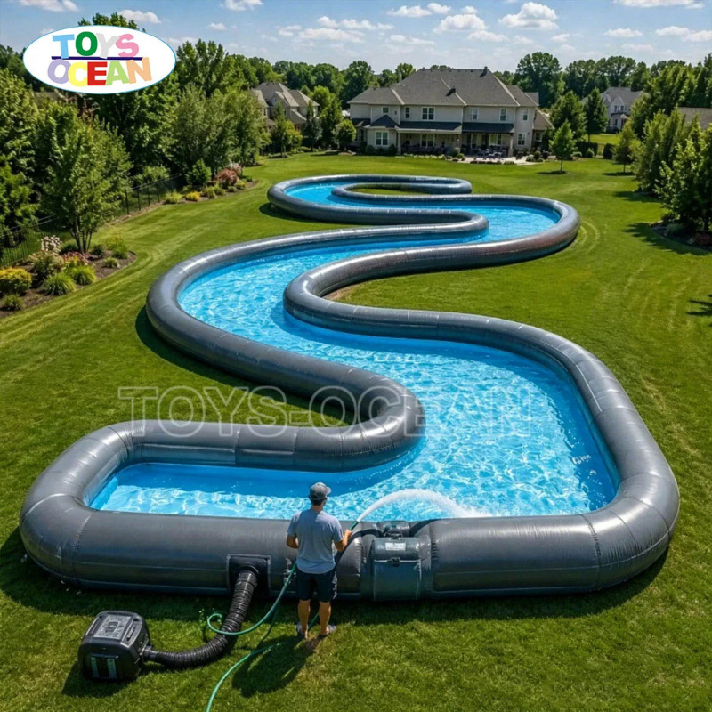 Rivière gonflable commerciale, - Water Slide Inflatable avis et prix