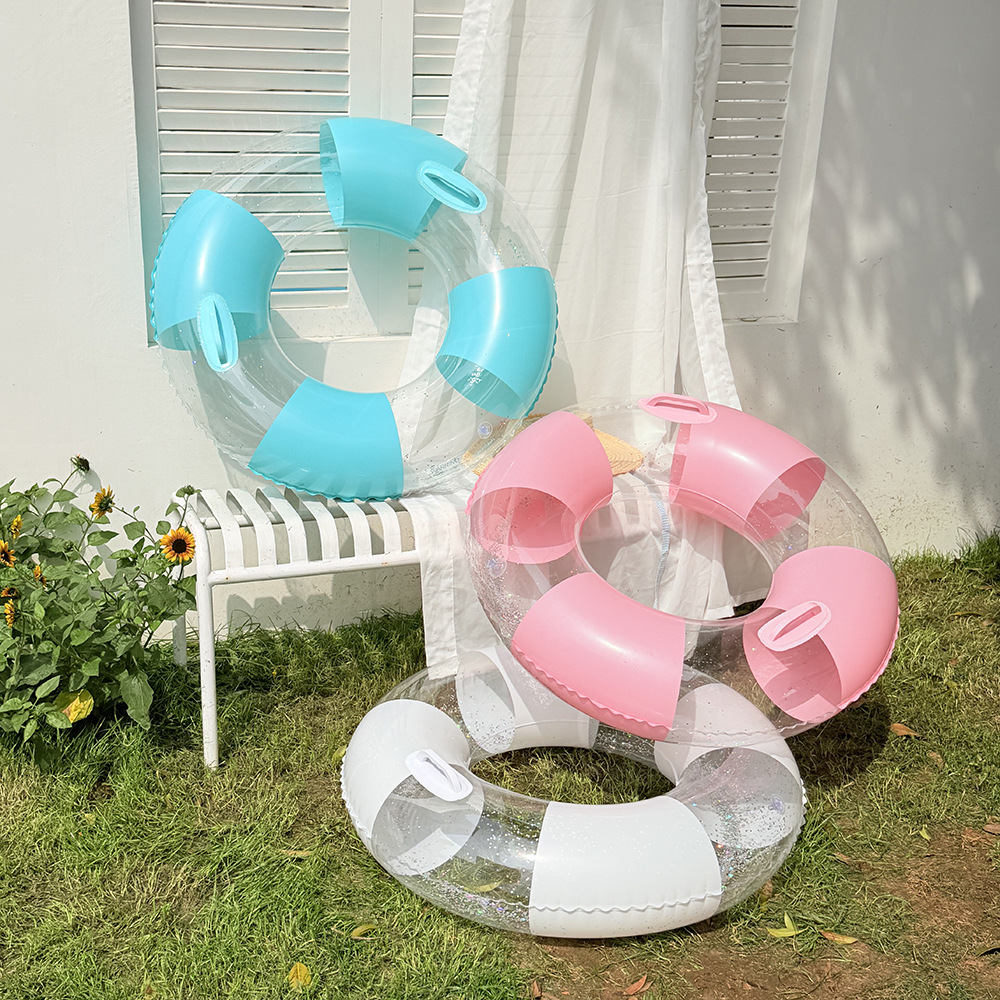 Bouée de natation transparente - Pool Float Ring Inflatable avis et prix