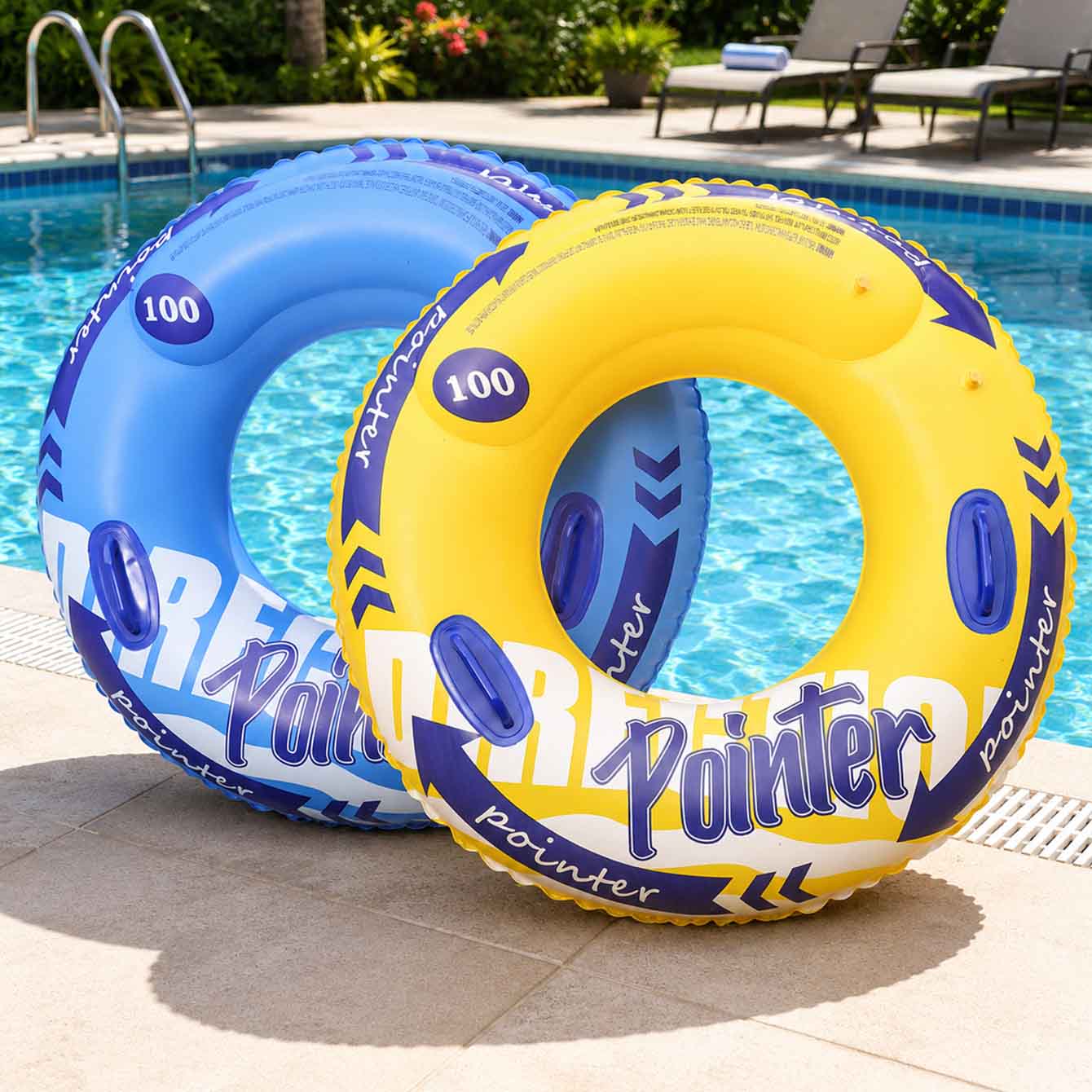 1 bouée gonflable avec poignée - Pool Float Ring Inflatable avis et prix