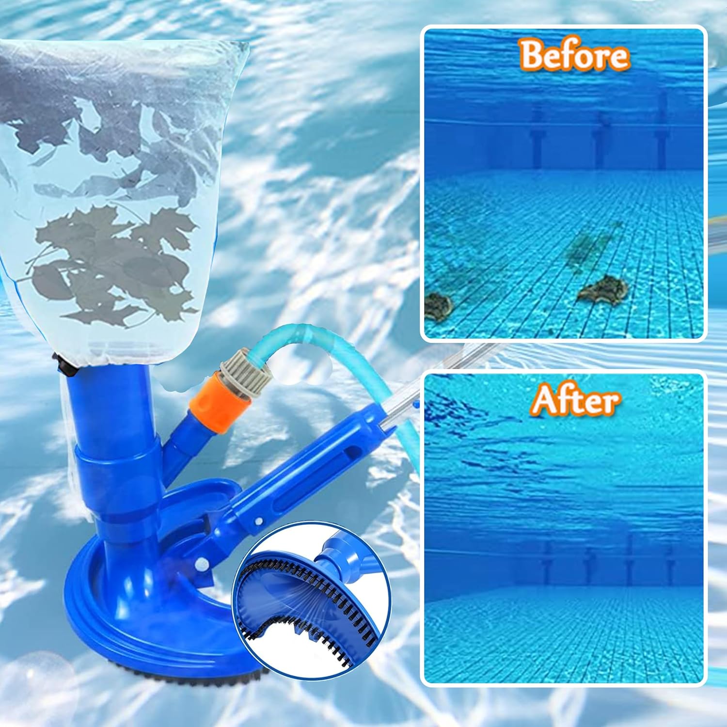Aspirateur de piscine de 60 po - Pool Vacuum Manual avis et prix
